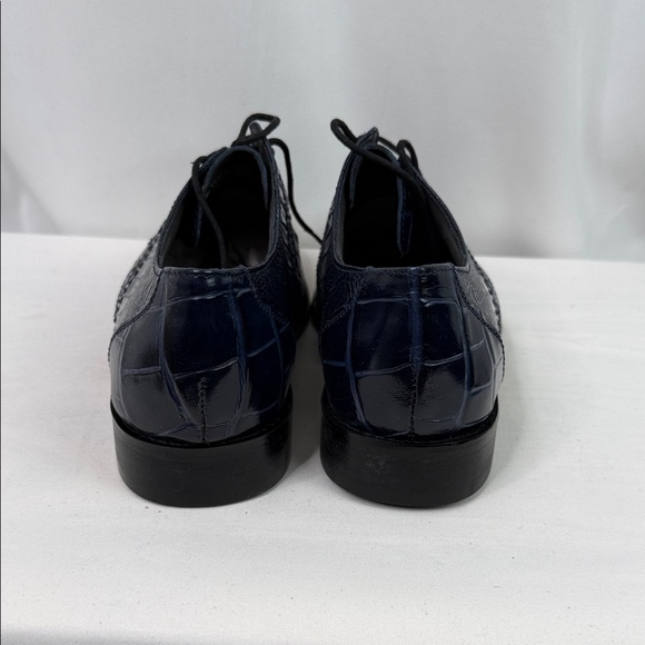 Stacy Adams Navy Crocodile Texture Oxfords main image 5